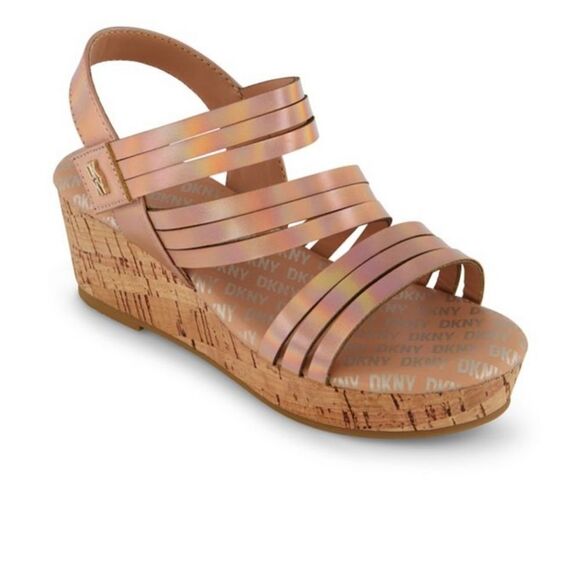 BRAND NEW DKNY KIDS AMBER LYNN PLATFORM WEDGE SANDAL G1 - Picture 15 of 15